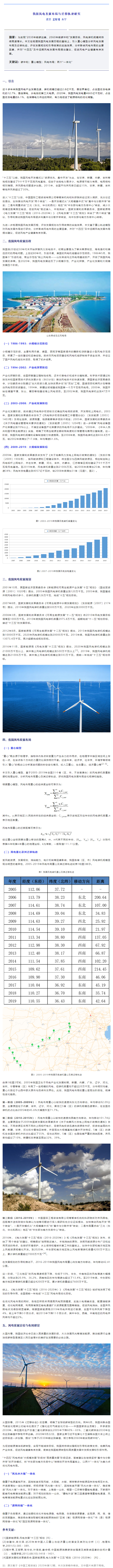 我國風(fēng)電發(fā)展布局與遷移軌跡研究